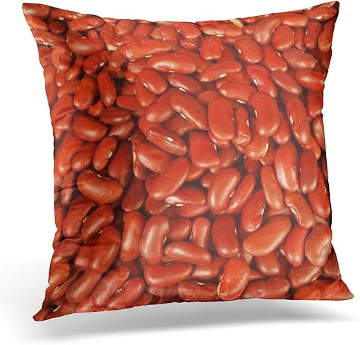 Amazon Com Torass Throw Pillow Cover Beans Red Kidney Food Bulk