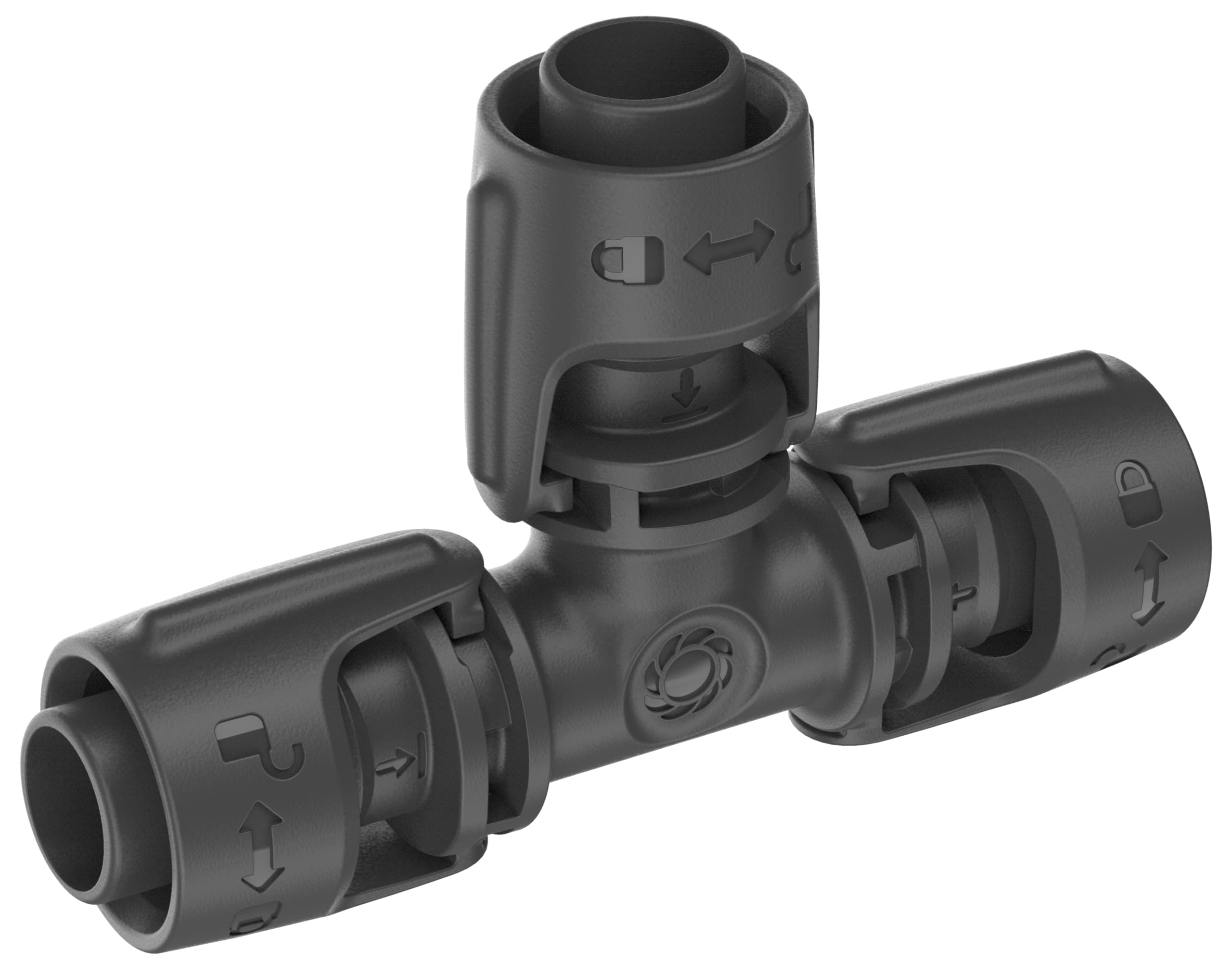 Gardena Micro-Drip-System T-Piece 13 mm (1/2 inch): Connector for 13 mm Connecting Pipes, T-Shaped Branch Connection, Automatic Irrigation, Reusable (13201-20)