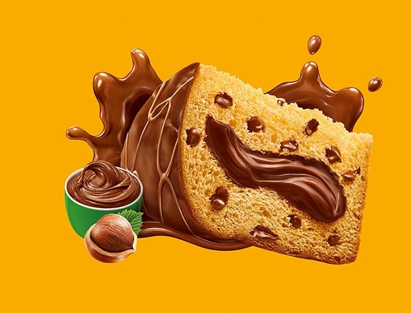 BAUDUCCO CHOCOTTONE HAZELNUT CREAM – MOIST & FRESH CAKE, TRADITIONAL ITALIAN RECIPE WITH FUDGE TOPPING, FILLED WITH HAZELNUT CREAM AND CHOCOLATE CHIPS, 16.0 OZ (PACK OF 1)