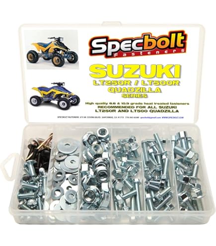 Amazon.com: 120pc Specbolt Suzuki LT250R Quadzilla ATV Bolt Kit