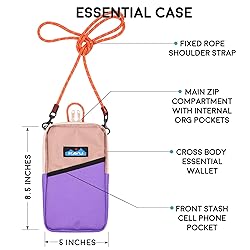 KAVU Essential Case Zip Crossbody Wallet with Rope
