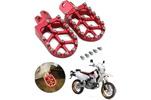 AnXin Dirt Bike Foot Pegs CNC Footpegs Footrest Foot Pedals Rests for DRZ400 2000-2004 DRZ400E 2000-2007 DRZ400S 2000-2024 DR