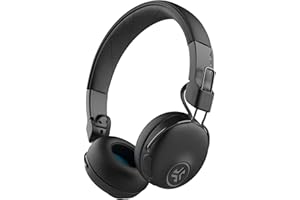 JLab Studio ANC On-Ear Wireless Headphones, Black, 34+ Hour Bluetooth 5 Playtime, 28+ Hour with Active Noise Cancellation, EQ