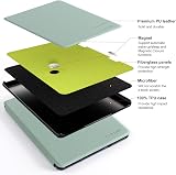 CoBak 6.8 Inch Kindle Paperwhite Case PU Leather Smart Cover Agave Green view 3