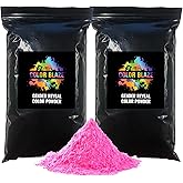 Color Blaze Black-Out Baby Gender Reveal Powder - 2lbs Pink Colored Powder for Girl, Perfect for Car, Motorcycle Burnout, Toss, Photoshoot, Reveal Party & Festival - Pack of 2 Bags with 1 lb - Pink