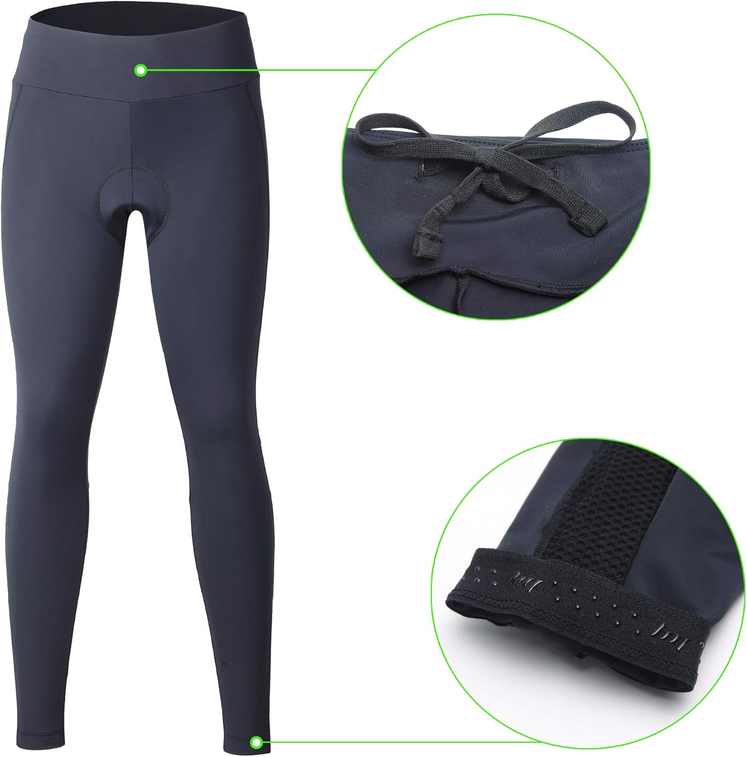 beroy Women Cycling Tights with Thickness Padding, Cycling Bike Pants : Clothing