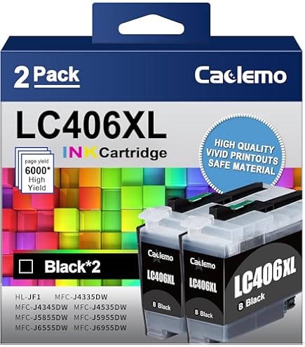 Amazon.com: LC406XL Ink Cartridges for Brother Printer for LC406XL