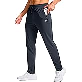 Pudolla 32"/34"/36"/38" Inseam Men's Tall Sweatpants with Zipper Pockets Lightweight Joggers for Athletic Workout Casual