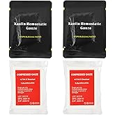 Quick Blood Clotting Emergency Gauze 3" x 145" (2 Pack)- Sterile Hemostatic Z-Folded Compressed Gauze 6-Ply (2 Pack) for First Aid, Combat, Survival, IFAK Trauma Kit Supplies Refill (STAMEN) 