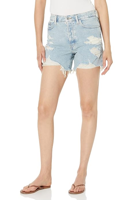 Levi's Women's Premium High Loose Shorts, Legit-Black, 24 | Amazon.com