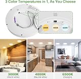 zemty 15W LED Ceiling Light 1800LM 3000K 4000K 6500K IP44 Ultra Thin 18cm view 2