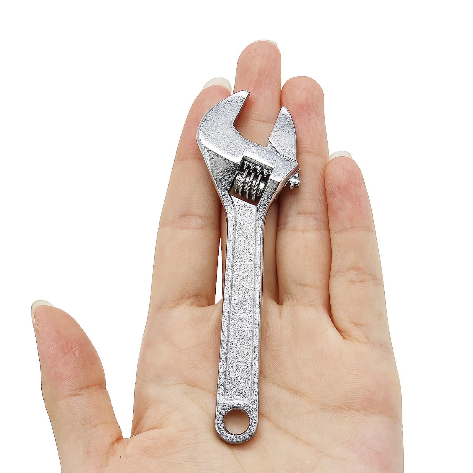 KZNKZN 1Pcs Mini Multifunction Metal Adjustable Spanner, 4 inch Portable Small Steel Spanner Jaw Wrench Hand Wrench Tools for Industry and Auto Repair