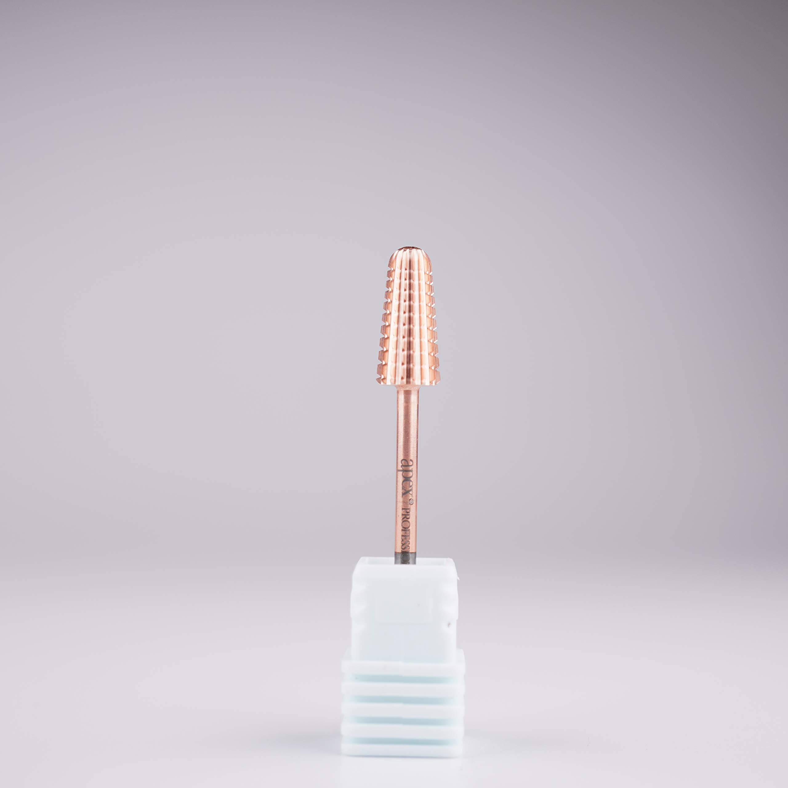 New* Apex® Professional Tungsten Carbide Electric Nail Drill Bit 3/32 inch, 2.35mm Shank for Gels, Acrylics, Nail Art, Manicure, Pedicure, Salon Professional Nails (Volcano 2 Way) (Extra Coarse)