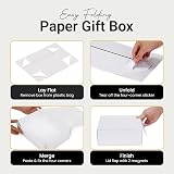 Thepaperbagstore White Extra Large Luxury Magnetic Gift Box 42x32x12cm view 4
