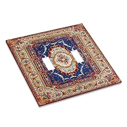Spshian Vintage Bohemian Blue Red Floral Retro