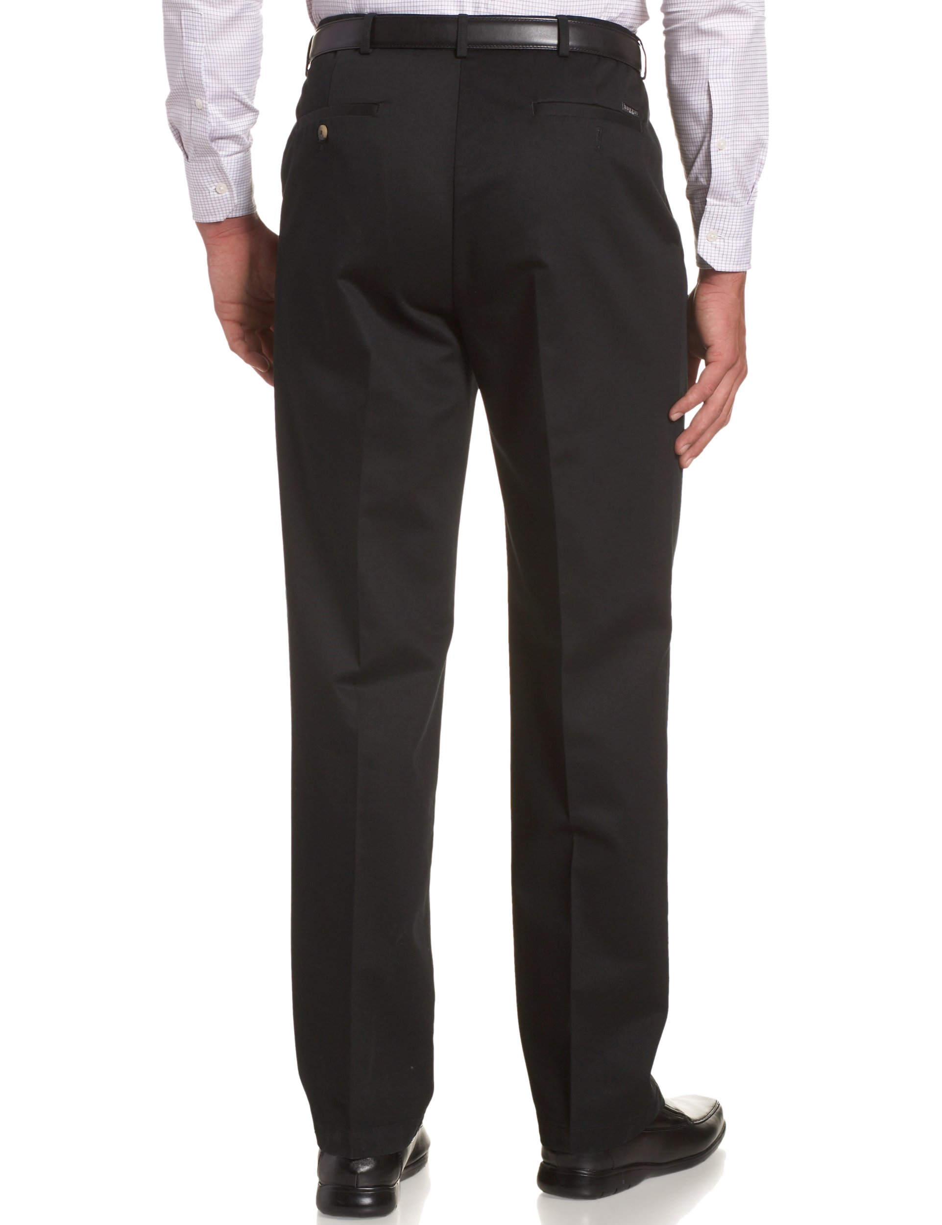 Haggar Men's Work To Weekend Khakis Hidden Expandable Waist No Iron