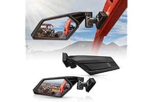 KEMIMOTO UTV Side Mirrors, Upgraded 360 Degree Adjustment X3 Side Mirrors Compatible with Can Am Maverick X3 Max XRS XDS Turb