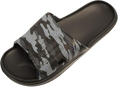 mens grey sliders