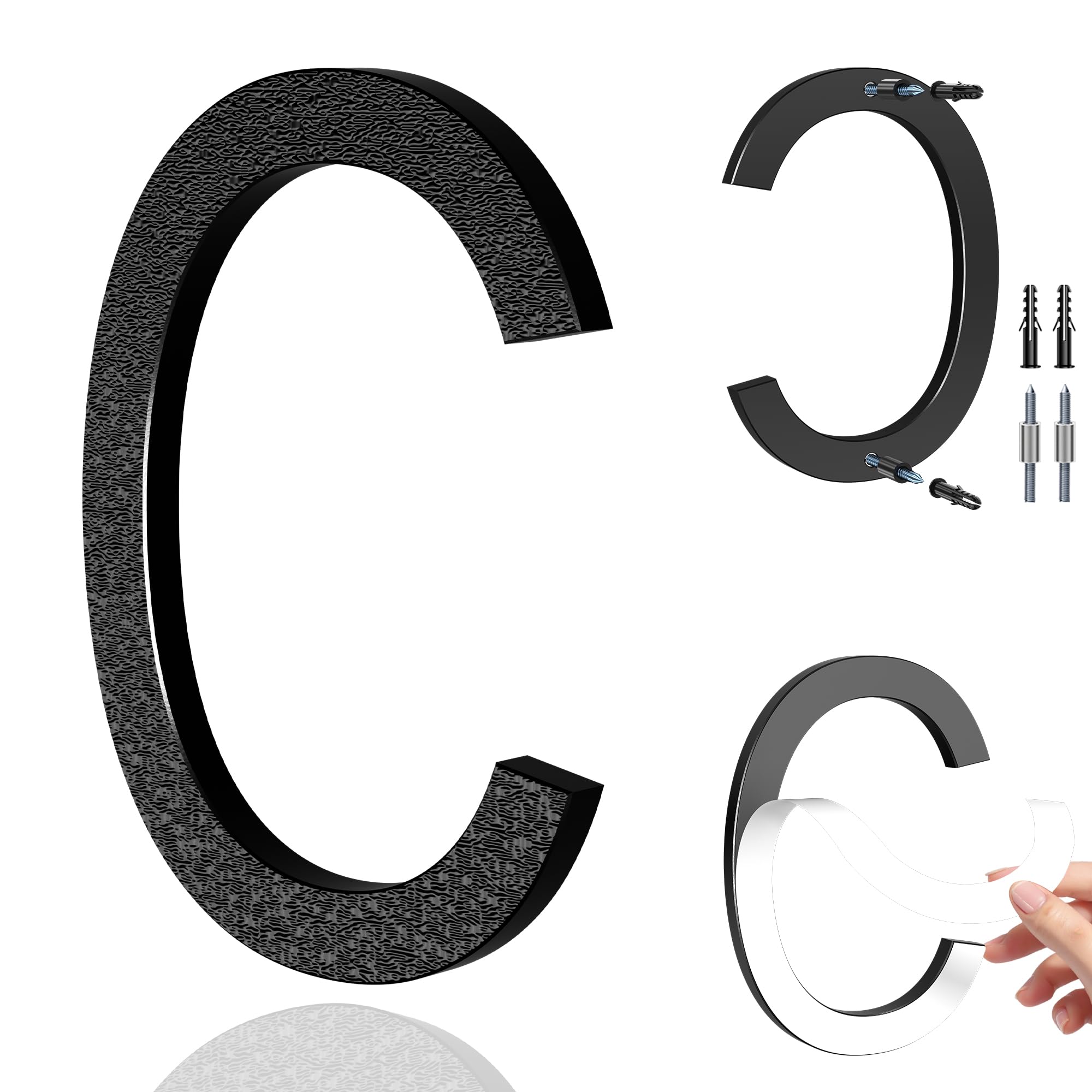 6 Inch Self-adhesive House Numbers, Modern House