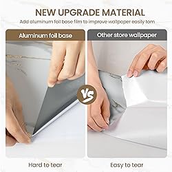 practicalWs Glossy Marble Wallpaper Peel and Stick