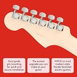 Fender Locking Tuners Set of 6 Chrome for Strat Tele Modern Staggered view 4