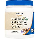 Nutricost Organic Inulin Powder 1LB (454 Grams) 7.5 Grams of Fiber Per Serving - from Chicory Root - Certified USDA Organic