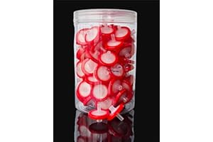 zoomto Syringe Filters Hydrophobic PTFE Membrane 100PCS, 0.22um Pore Size,25mm Disc Diameter,HPLC and GC Needle Filter, Non-Sterile, High Throughput Lab Filtration, Barreled Packed