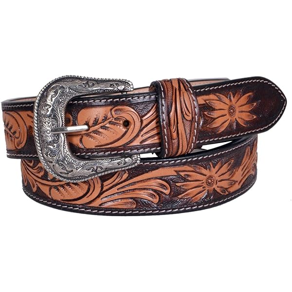 American Darling Beautifully Hand Tooled Black Genuine  display picture 3