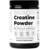 Santa Cruz Paleo, Creatine Monohydrate Powder Micronized, Unflavored Pre Workout and Muscle Support Supplement, Gluten Free Keto, Mix with Water or Shakes, No Fillers or Additives, 80 Servings, 400g