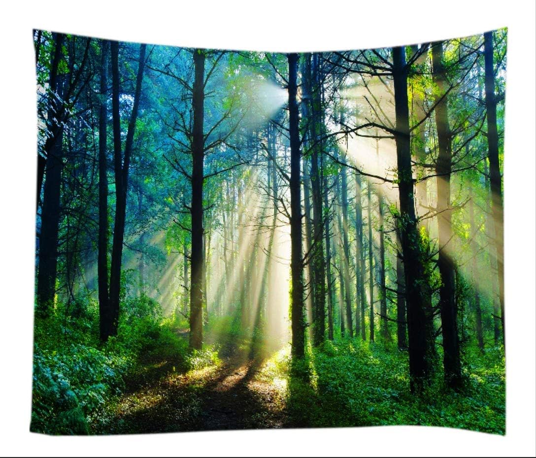 Amknn Forest Tapestry Fantasy Psychedelic Tapestry Fairy Forest Tree Wall Hanging Art Décor Bedroom Living Room (Forest Tapestry style 5, 150x130cm)