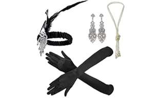 ZeroShop 1920s Flapper Accessories Set for Roaring 20s Costumes