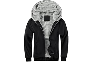 LBL Leading the Better Life Men's Pullover Winter Jackets Hooed Fleece Hoodies Sweatshirt Wool Warm Thick Coats