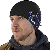 DEEGO Bluetooth Beanie, Wireless Bluetooth Beanie for Men with Headphones, Upgraded 5.0 Winter Music Hat, Mens Knit Beanie Ca