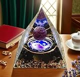 ycyingcheng Ogan Pyramid Obsidian Amethyst Energy Natural Protection Stone 6CM view 9