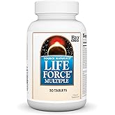 Source Naturals Life Force Multiple Daily Multivitamin High Potency Essential Vitamins, Minerals, Antioxidants & Nutrients - Energy & Immune Boost - 30 Tablets