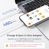 USB A to USB C Adapter 4Pack Aluminum Type C Female Converter view 4