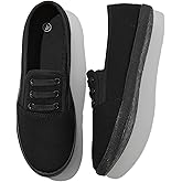 Women's Canvas Slip On Sneakers - Casual Walking Shoes, Non Slip Work Shoes