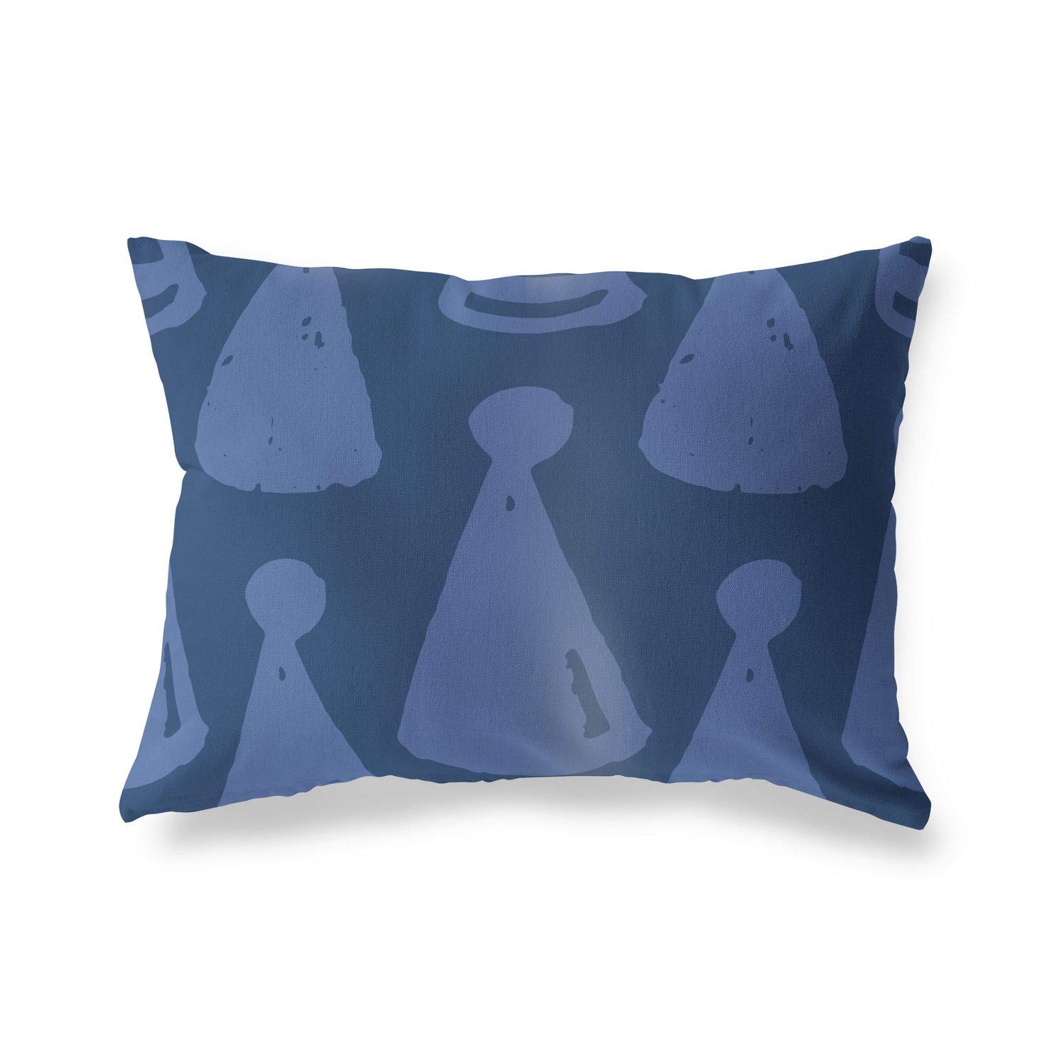 BonaMaison Decorative Cushion Cover, Blue Throw Pillow Covers, Home Decorative Pillowcases for Livingroom, Sofa, Bedroom, Size: 45X60 Cm - Designed and Manufactured in Turkey