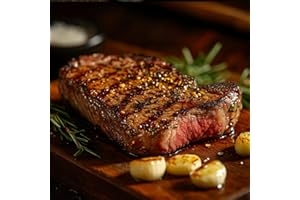 OCEANZEN USDA Prime New York Strip Steak – Hand-Cut & Aged – Pack of 10 (10oz Each) – Rich Marbling & Bold Flavor – Premium Steak for Grilling & Gourmet Diningcccc