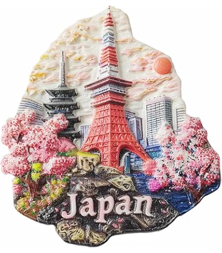 Wedare Giappone 3D Lanterna Frigorifero Magnete Adesivo da Viaggio Souvenir Resina Casa e Cucina Decorazione, Giappone Magnete frigo dalla Cina