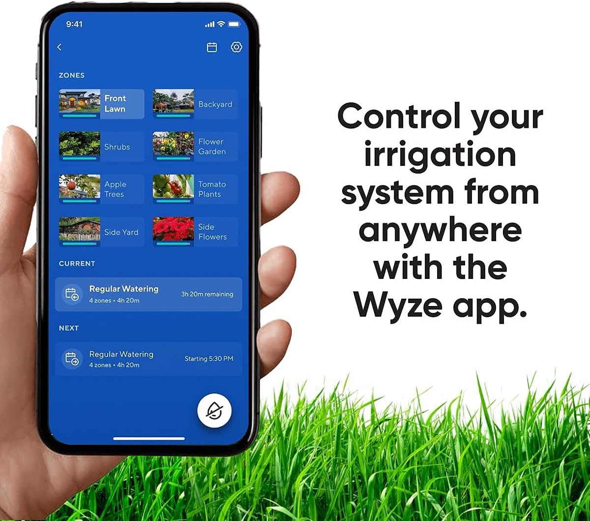 WYZE Sprinkler Controller, 8-Zone WiFi Smart Sprinkler Controller (1 Year of Automatic Weather-Based Watering with Sprinkler Plus Included) : Garden & Outdoor