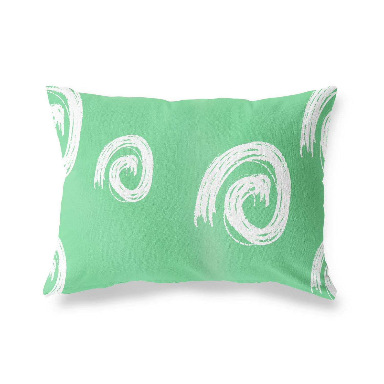 BonaMaison Decorative Cushion Cover, Petrol Green-White Throw Pillow Covers, Home Decorative Pillowcases for Livingroom, Sofa, Bedroom, Size: 45X60 Cm - Designed and Manufactured in Turkey