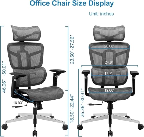 Big And Tall Office Chair Ergonomic High Back Home Office Desk Chair Mesh Office Chair With-382883
