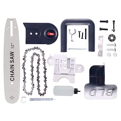 Yaetek 12 Inch Chainsaw Bracket Change Angle Grinder Into Chain Saw Woodworking Tool Fit For 100 Angle Grinder