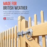 ZAVIA Ring Gate Latch Silver 6in 150mm BZP Door Gate Latch Wood Gate view 5