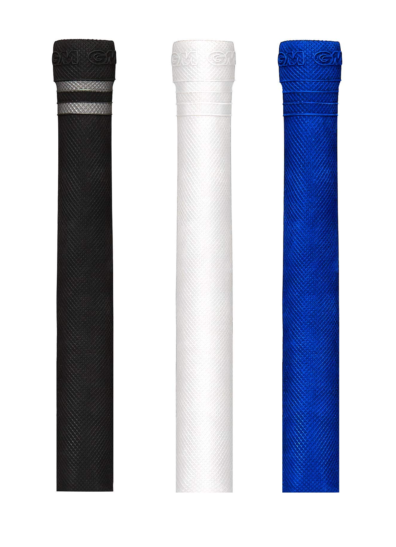 GM | Pro-Lite Cricket Bat Grip | Premium Rubber | Suitable for Virtually All Bats | Full Size - 12 Inches | Can Be Cut Down For Shorter Handles | 1 Grip | Black/Silver | Gunn & Moore