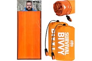 Monterra Emergency Survival Bivvy, Sleeping Bag, Hiking Essentials, Bivy Sack, Outdoor Gear and Equipment, Camping Accessories.