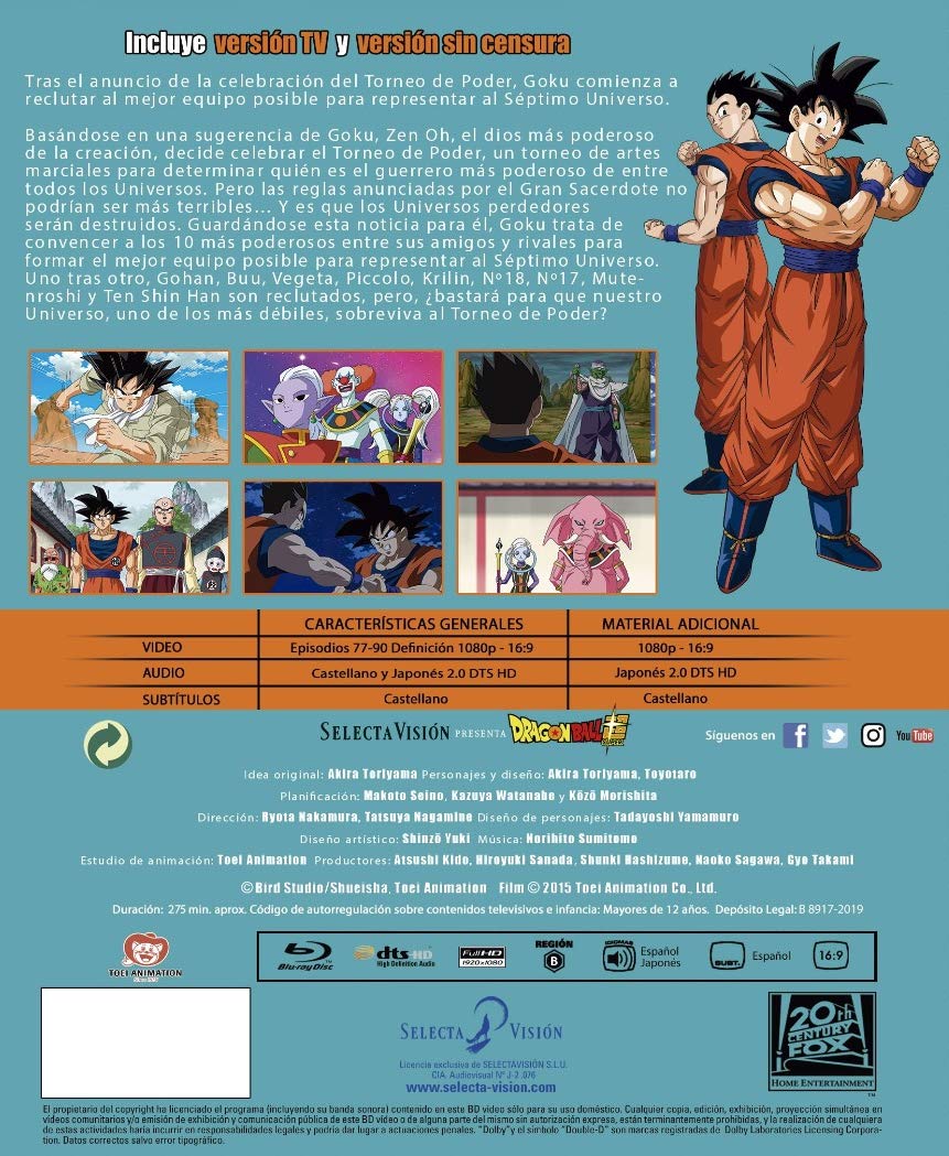 Dragon Ball Super Box 7 Edicion Coleccionistas Blu Ray Blu Ray Amazon Es Animacion Masatoshi Chioka Animacion Cine Y Series Tv