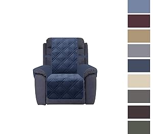 Ameritex Waterproof Nonslip Recliner Cover Christmas Decor Stay in Place, Dog Couch Chair Cover Furniture Protector, Ideal Loveseat Slipcovers for Pets and Kids