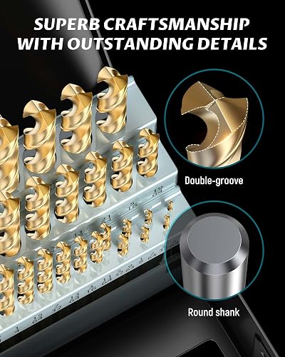 Square Hole Drill Bit Set For Wood – 6-Piece HSS Mortising Chisel, Sizes 1/4 To 5/8 Inch, For Mortise Machines